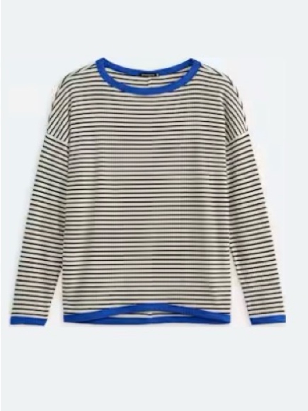 Staccato Marvel Crew Neck Contrast Trim Knit Sweatshirt Size Large